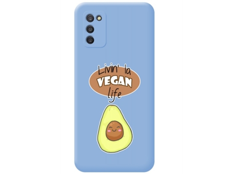 Carcasa Samsung Galaxy A03s TUMUNDOSMARTPHONE Silicona Líquida Dibujos Azul