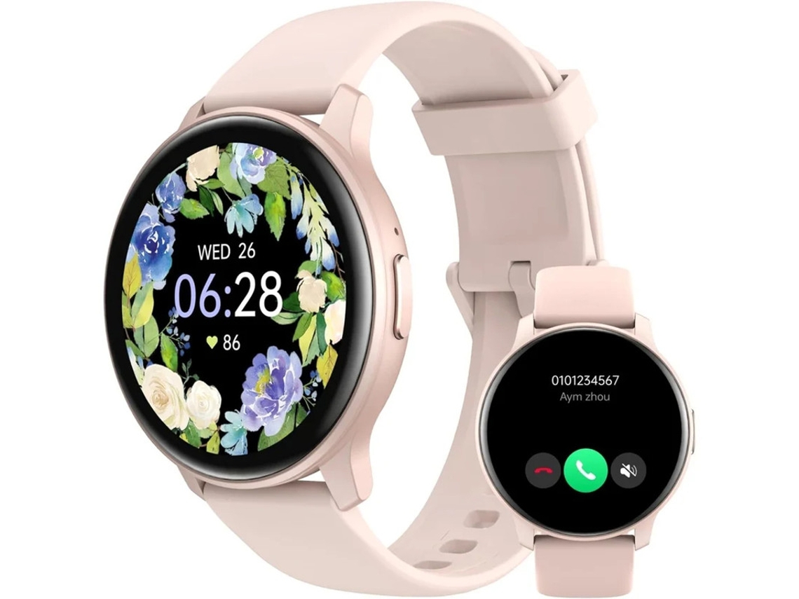 Reloj inteligente Yizhood Tgw008 con monitor de actividad física, color rosa