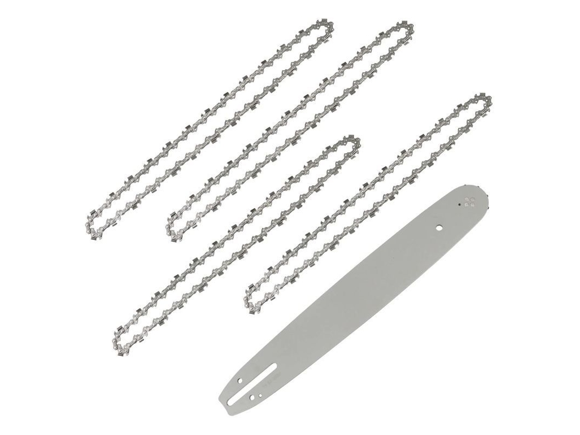 2026-4-pack Cadenas De Motosierra Con Barra Guiadora 14 Pulgadas, 52 Eslabones, Acero Inoxidable