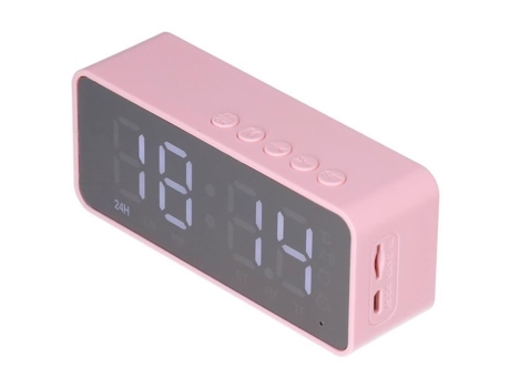 HURRISE Reloj Altavoz G50 con Reproductor Mp3 y Alarma Cargador de Reloj de Mesa