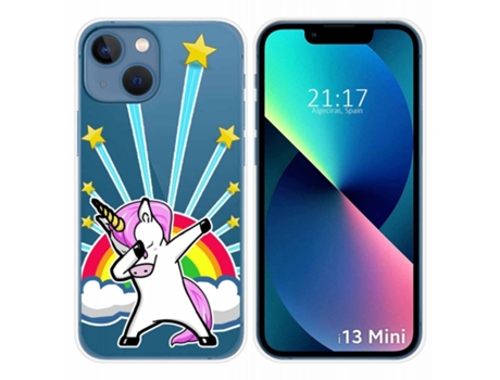 Carcasa iPhone 13 Mini (5.4) TUMUNDOSMARTPHONE Dibujos Transparente Multicolor
