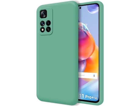 Carcasa para Xiaomi Redmi Note 11 Pro+ Plus 5G TUMUNDOSMARTPHONE Silicona Líquida Verde