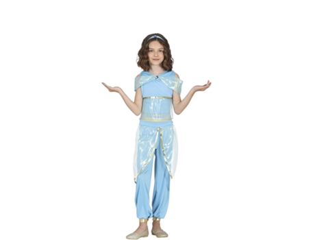Disfraz de Niña GUIRCA Princesa Azul Do Deserto (7 - 9 Años)