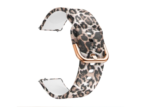 Correa de Silicona 22mm para Samsung Galaxy Watch Active - leopardo marrón