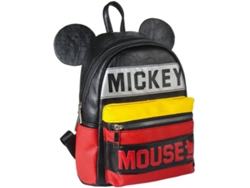 Mochila MICKEY MOUSE (Negro - Poliuretano - 25.5x22x11.4 cm)