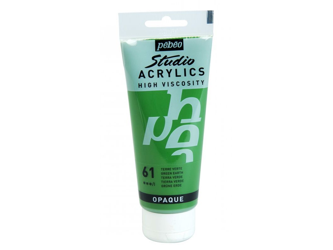 Tinta Acrílica PÉBÉO (Opaca - Tierra Verde - 100ml)