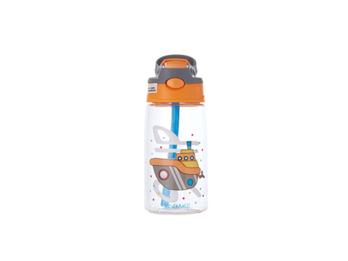 Botella de agua infantil desechable y portátil MDUG de 480 ml (color amarillo crucero)