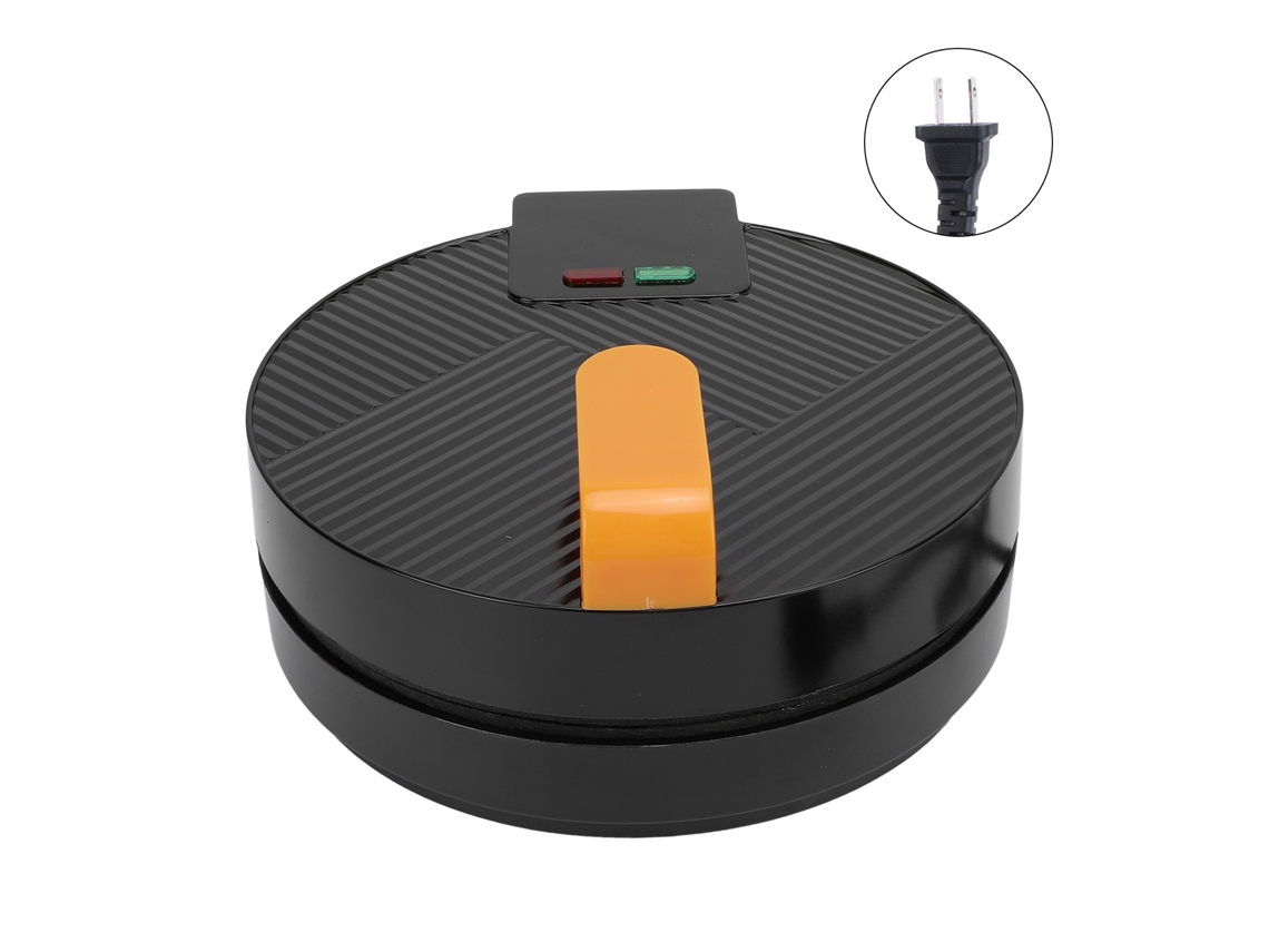 Mini Máquina de Waffles 2026, 1400W, Aquecimento Duplo, Selagem Automática, Material Antiaderente em Liga Metálica, Plugue EUA 110V, para Casa e Comércios