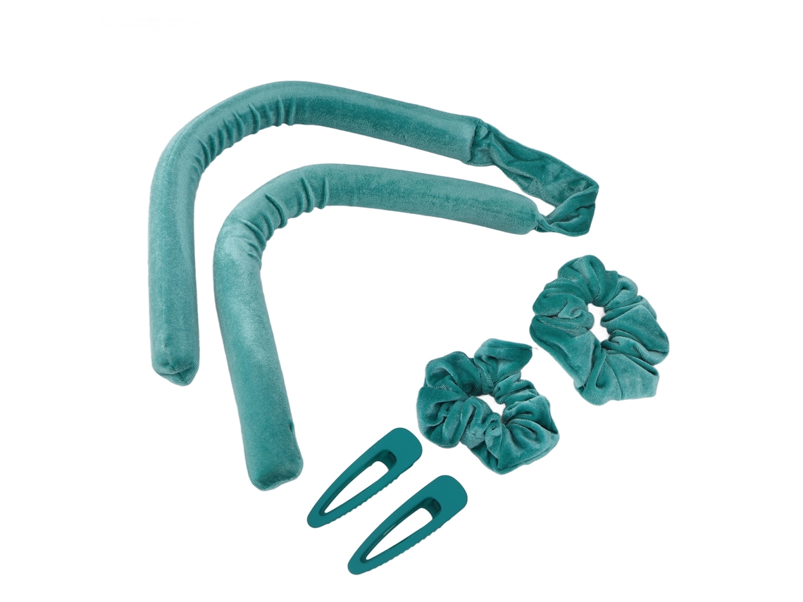 Kit De Rodillo De Pelo Sin Calor Para Dormir Con Cinta Y Diadema Para Rizos En Casa