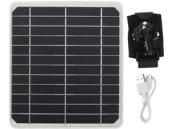 Kit De Panel Solar Impermeable, Cargador Solar Portátil De 20 W Con 2 Puertos Usb Alimentado Por