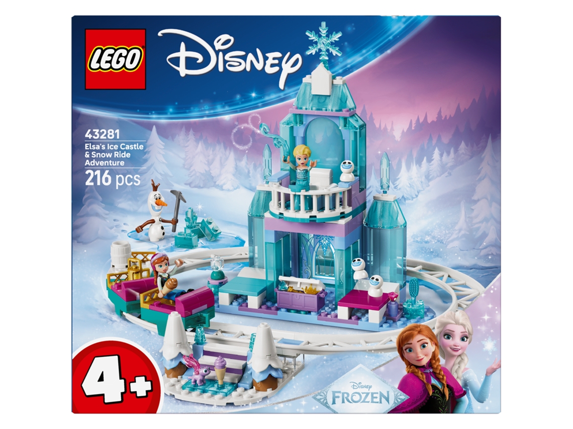 Lego® 43281 Disney Frozen Castillo De Hielo – Pista Y Personajes Elsa Y Anna 4+