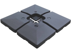Base De Sombrilla HAPPY GARDEN Juego De 4 Placas Cuadradas De Crozon