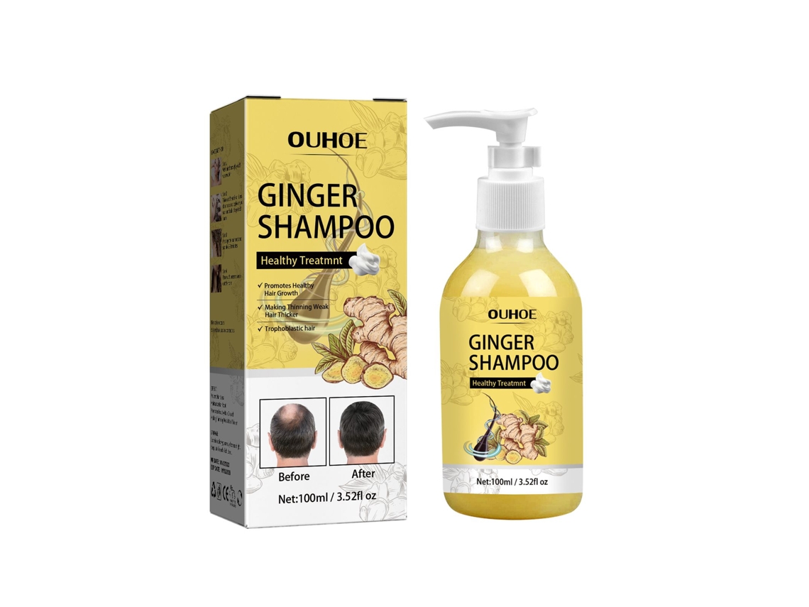 Champú de jengibre para un cabello sano y fuerte