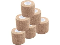 Rebe-cinta Adhesiva Médica Elástica Autoadhesiva Para Primeros Auxilios, 6 Rollos, Impermeable, Respirable, 5cmx4.5m