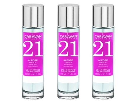 3x CARAVAN Perfume de Mujer Nº21 - 150ml