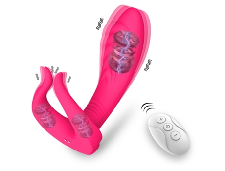 Potente vibrador de anillo de pene, estimulador anal vaginal del punto G de la eyaculación del retraso (rojo) ENZONS