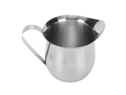 Jarra Ergonómica De Acero Inoxidable De 237 Ml (8 Oz) Para Espumar Leche, Café, Espumar Y Calentar.