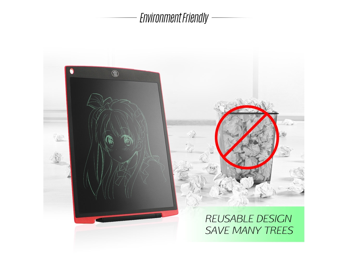 Tableta Digital Lcd 12 Pulgadas Para Escribir Y Dibujar Portátil