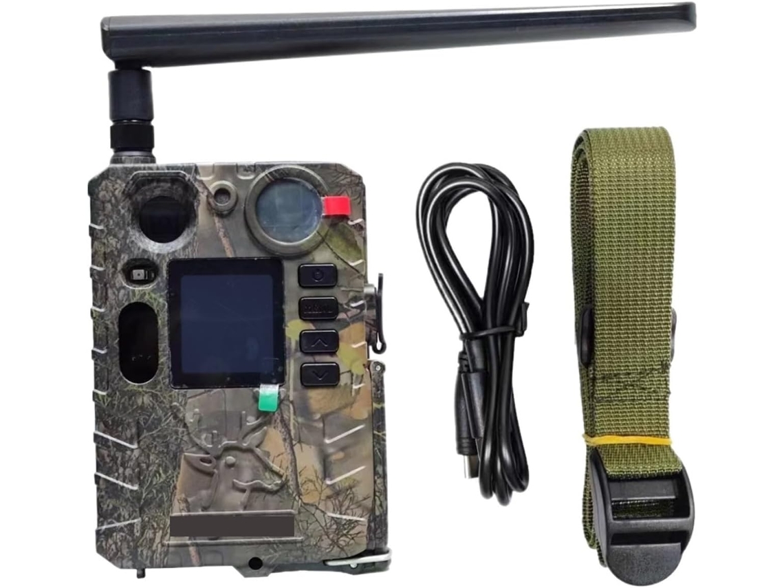 Caméra Faune Sauvage De Chasse Sans Fil Noire Ir Double Flash 4g 940nm, Juego Invisible Con Movimiento