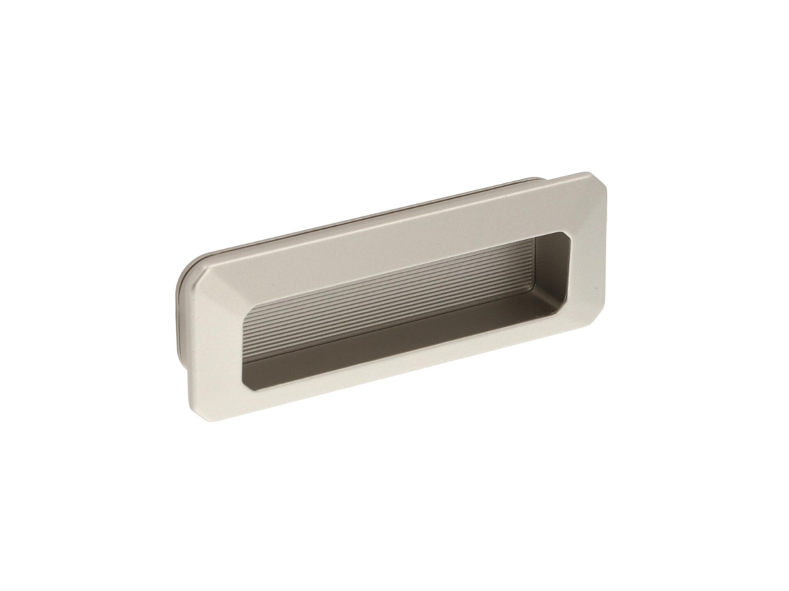Tiradores Empotrados En Zamac Distancia Entre Ejes 96mm Alucover Platino Pack De 25