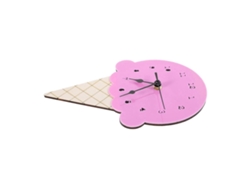 Reloj de pared GOKOCO con diseño de helado de dibujos animados para la decoración de habitaciones infantiles (2 unidades)