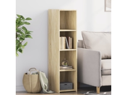 Aparador Alto Madera De Ingeniería Roble Sonoma 30x41x124 Cm