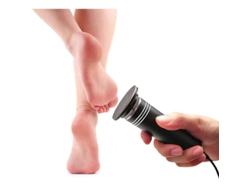 Removedor Eléctrico De Callos Para Pies Con Velocidad Ajustable, Discos Reemplazables Y Elegante Diseño En Color Negro.