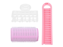 Herramienta De Estilo Para Rizo De Pelo Rodillo Para Flequillo Set De Rizadores De Pelo Para Mujeres (rosa)