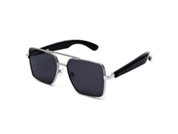 Gafas inteligentes Eifson GT30, auriculares, interruptor automático, bisagra metálica (plateada y negra)