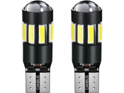 JILLIOPER Bombilla LED de alto brillo para interior de coche, superbrillante, 400 lúmenes, 12 V, 3,5 W de consumo, más de 60.000 horas de vida útil, ángulo de i