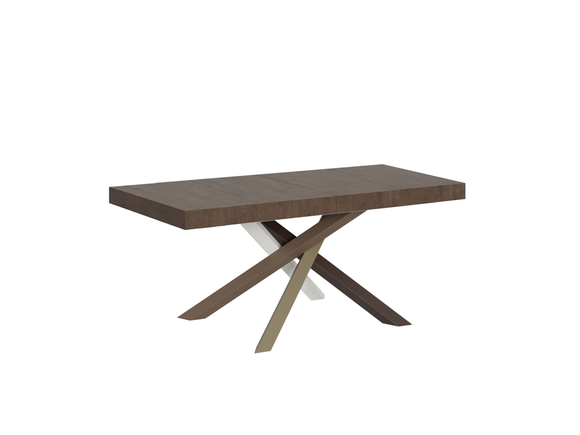 Mesa extensible 90x120/224 cm Volantis Premium Nogal estructura multicolor 4/C ITAMOBY