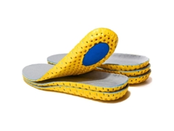 3 Pares De Plantillas Elásticas Transpirables Con Absorción De Impactos Para Zapatos De Hombre