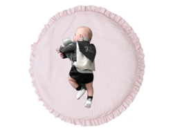 2026 Colchoneta De Juego Redonda Para Bebés Con Volantes De Algodón Suave 100cm Decoración Niños