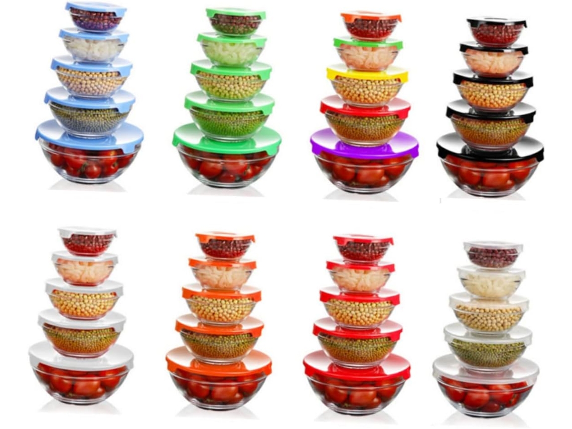 Recipientes Para Alimentos Más Duraderos Y Fáciles De Transportar Hechos Vidrio Borosilicato Tazones