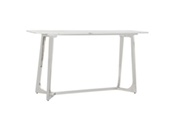 Consola Acero Marmol Plateado 150x45x80cm