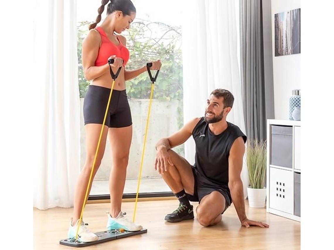 Sistema de Entrenamiento INNOVAGOODS Elasticas de Resistencia Guía de Ejercicios