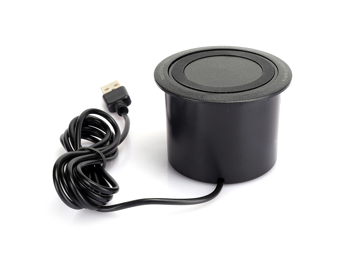 Cargador Inalámbrico Qi De 10 W Integrado, Abs Negro Con 2 Puertos Usb, Ideal Para Usar En El Escritorio, Compatible Con Todos Los Teléfonos Móviles.