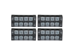 4 Piezas Barra Terminal De Doble Fila Tb De Gran Corriente Fija 600v 45a 4 Posiciones (4504)