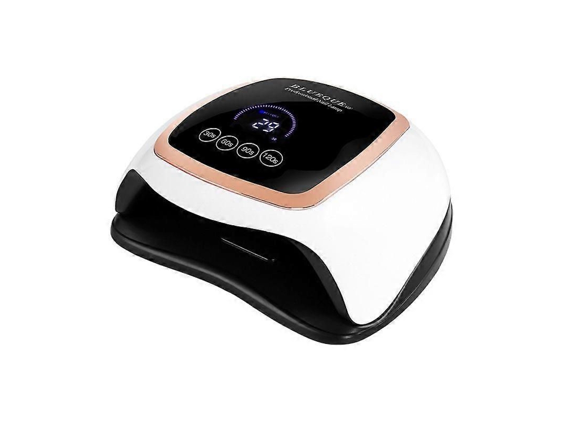 Lámpara de uñas UV LED automática GOKOCO con 4 temporizadores para esmalte en gel, secado rápido con sensor y ajustes de tiempo regulables.