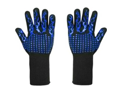 Guantes para barbacoa resistentes al calor hasta 800 °C, resistentes a cortes, nivel L5, guantes premium para horno, barbacoa, cocina, panadería y soldadura (1 unidad)