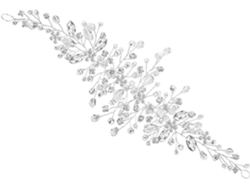 Acessórios De Cabelo Para Noivas Nuobesty, Tiara De Cabelo Com Strass E Faixa De Cabeça Prateada