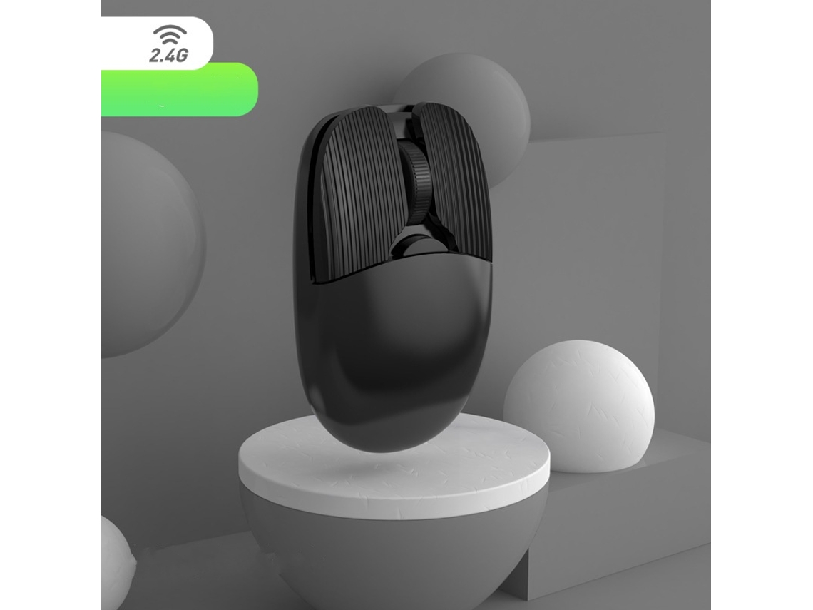 Ratón inalámbrico para juegos Yizhood de 6 teclas y 2,4 GHz, color negro