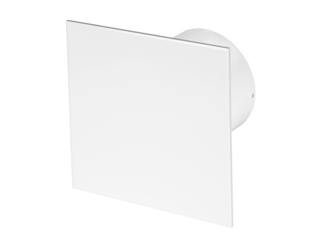 Ventilador extractor con sensor de humedad de 125 mm, panel frontal ABS blanco, ventilación de techo y pared TRAX AWENTA