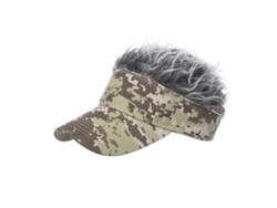 Gorra de béisbol divertida, de piel, con visera, sombrero corto, gorra de piel sintética para hombres adultos calvos