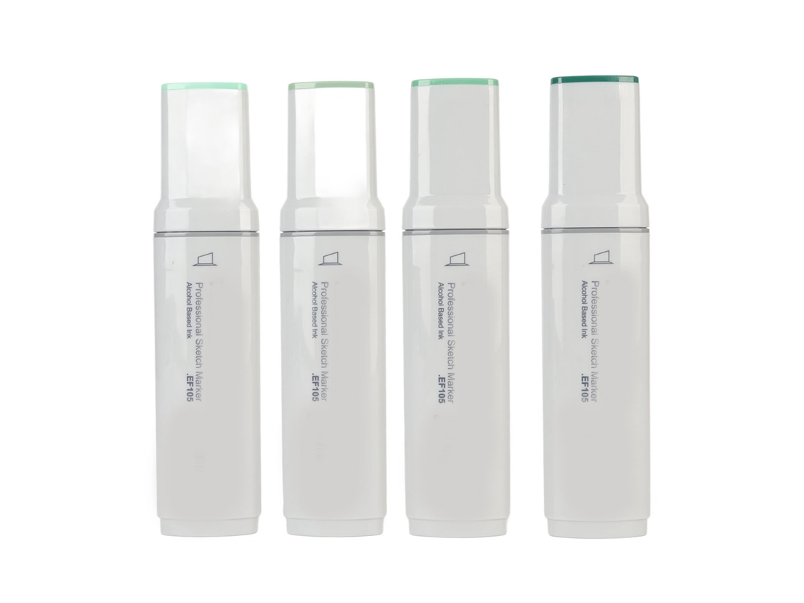 Rotuladores Recargables De Punta Ancha A Base De Alcohol Para Grafitis, Letreros Y Pintura Exterior, Serie Verde