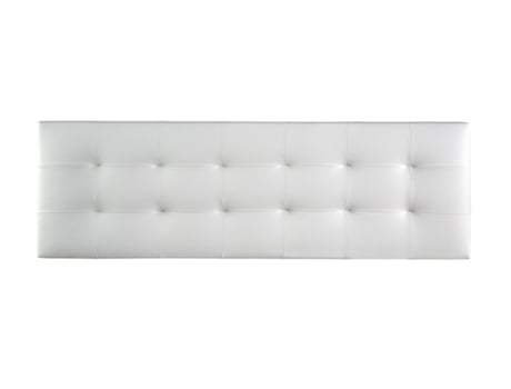 Cabecero Tapizado VERSALLES para Cama 135 ado Polipiel Blanco ( 145 x 50 x 7 cm)