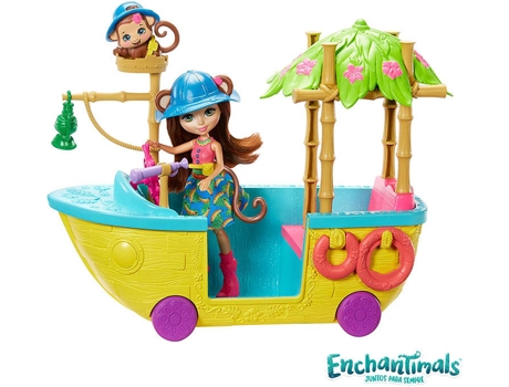 Figura ENCHANTIMALS Barco De La Selva Mágica