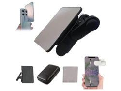 Kit Con Clip Y Espejo Para Cámara De Teléfono Móvil, Reflector Para Selfies, Accesorio De Fotografía Para Smartphone - Negro