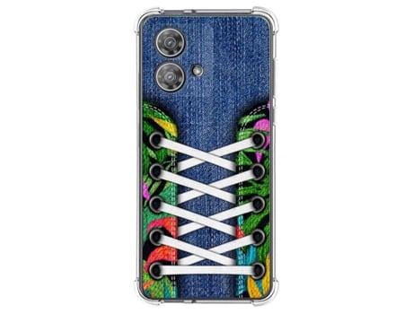 Funda Neo Diseño Zapatillas para Motorola Edge 40 Neo 5G TUMUNDOSMARTPHONE Silicona Multicolor