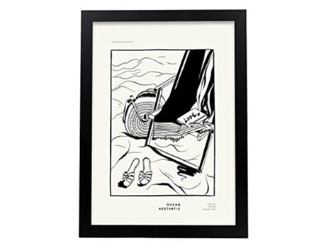 Poster NACNIC Pop Art Abstracto Playa de orillas (A3)